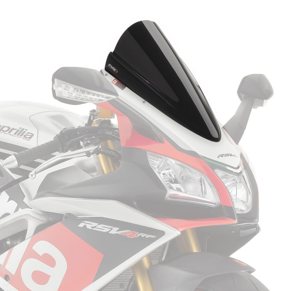 Puig Puig racing screen | black (opaque) | aprilia rsv4 rf 2015>2020